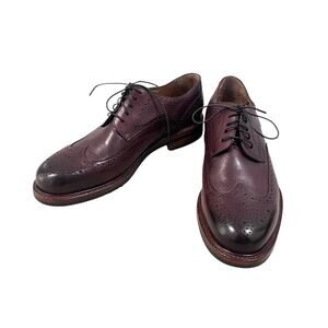 Beckett Simonon Brogue Shoes Mens Size 11 Brown Leather Wingtip Oxford Dress